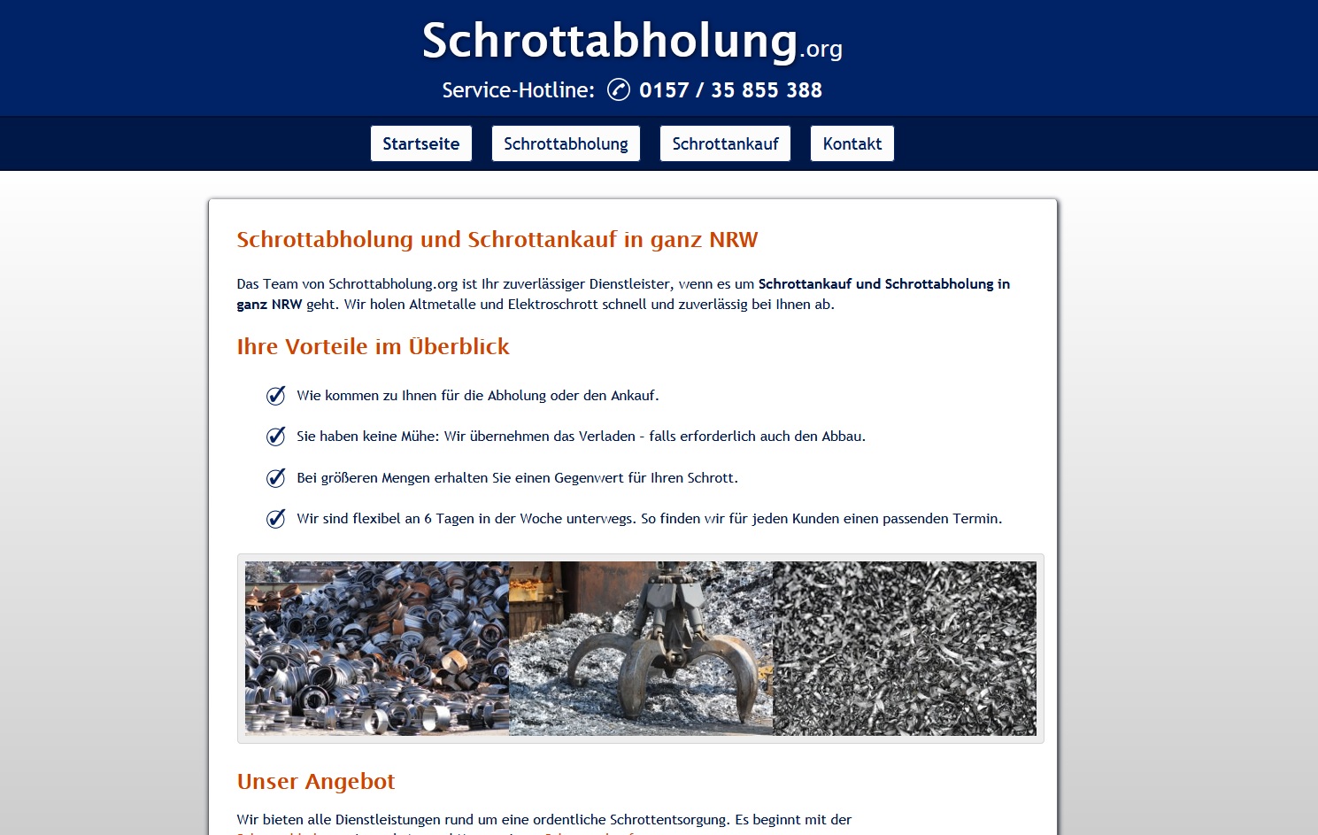 screenshot schrottankauf - Schrottankauf Köln garantiert faire Preise