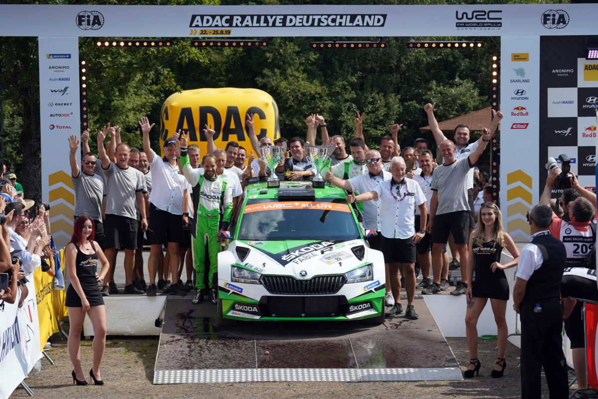 adac rallye deutschland jan kopecky und pavel dresler gewinnen wrc 2 pro kategorie fuer skoda - ADAC Rallye Deutschland: Jan Kopecký und Pavel Dresler gewinnen WRC 2 Pro-Kategorie für SKODA