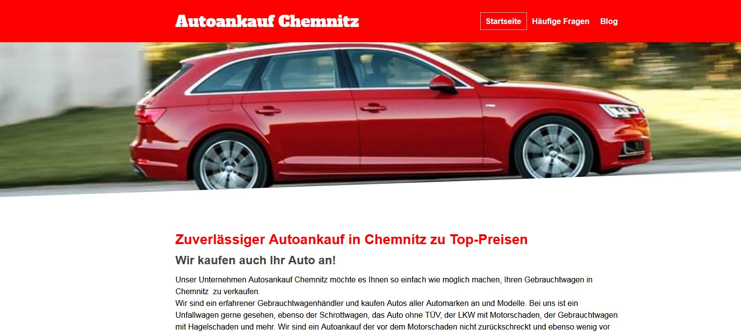 Autoankauf in Chemnitz und Umgebung Autoankauf in Chemnitz und Umgebung