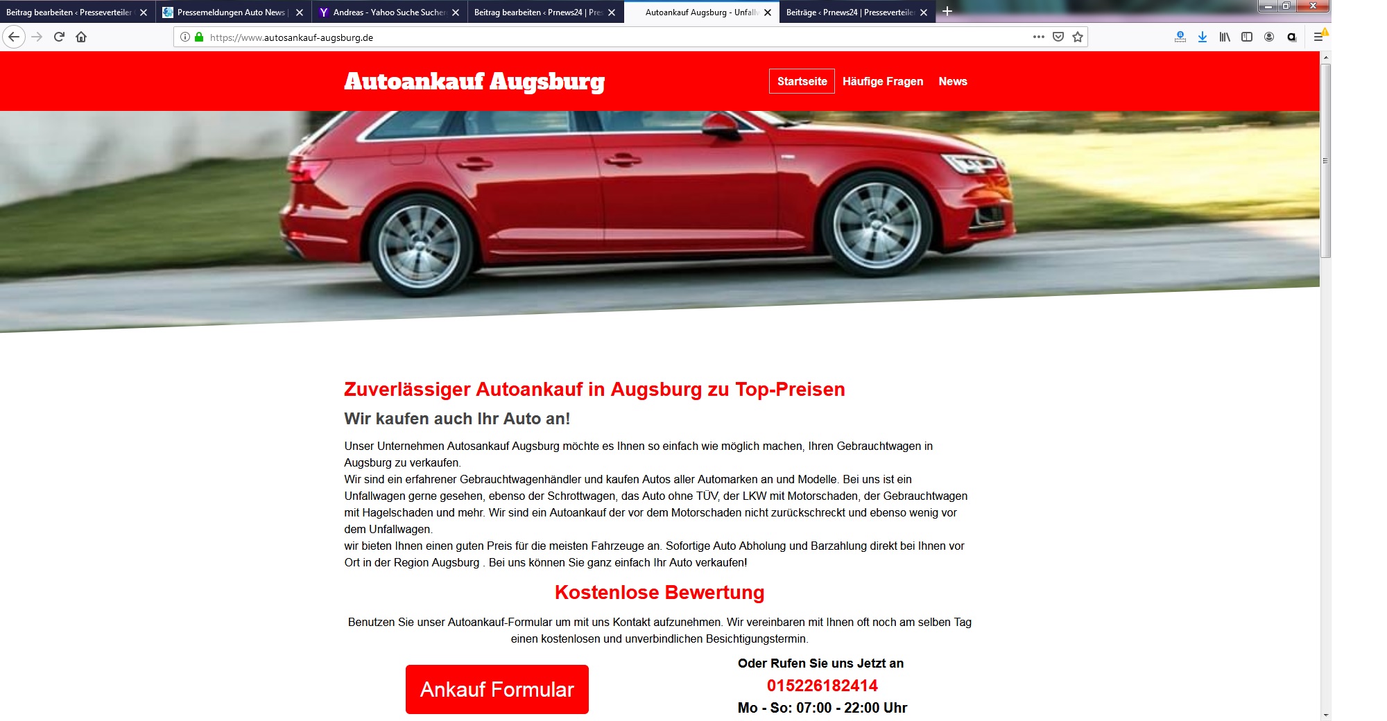 Autosankauf in Augsburg Autosankauf in Augsburg