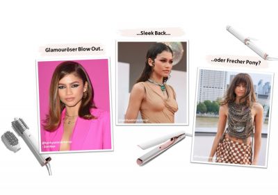 Zendaya’s Oscar Night’s Look von Antoinette Hill mit T3 Hairstyling tools.