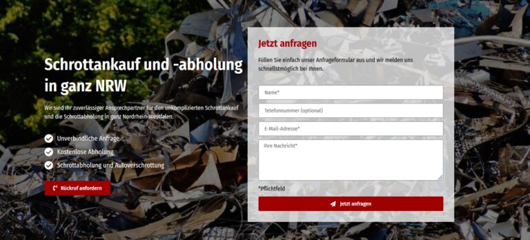 Professioneller Schrotthändler in Bochum: Schnelle Lösungen für Altmetallentsorgung